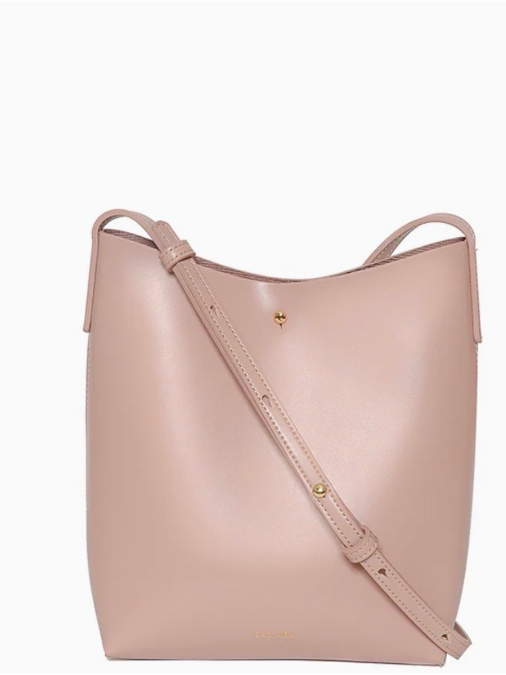 Pink Samara Crossbody Bucket Bag